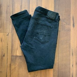 AEO Men’s Black Skinny Jeans 36x30